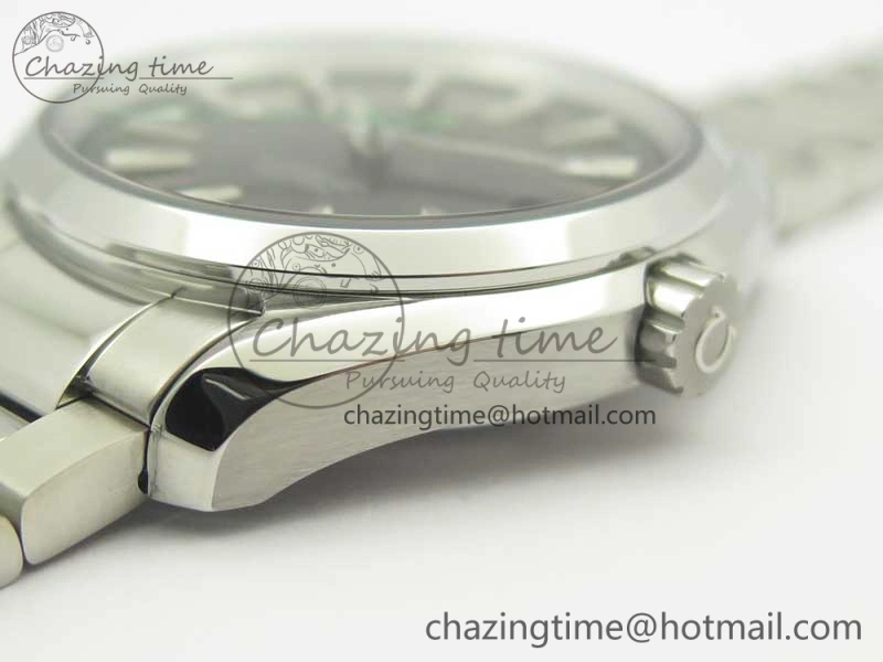 Aqua Terra 150M SS VSF 1:1 Best Edition Black Textured Dial Green Hand on SS Bracelet A8500 Super Clone