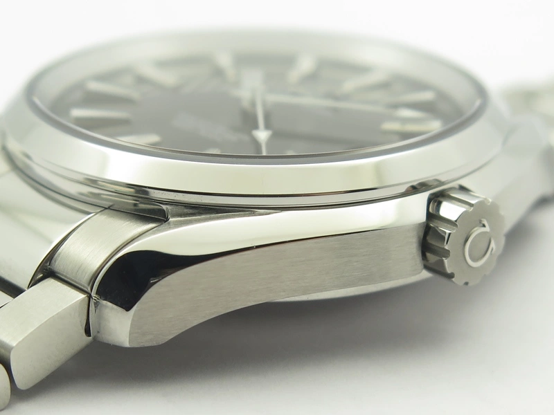 Aqua Terra 150M SS VSF 1:1 Best Edition Black Textured Dial Silver Markers On SS Bracelet A8500 Super Clone