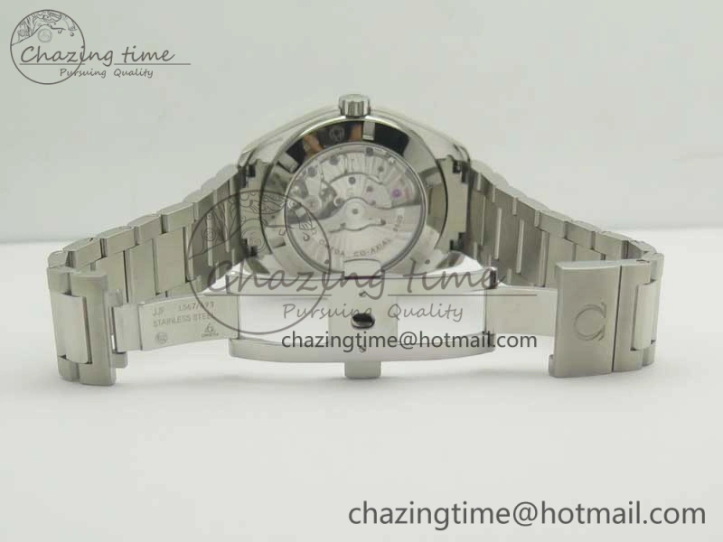 Aqua Terra 150M SS VSF 1:1 Best Edition Black Wave Textured Dial RG Hand on SS Bracelet A8500 Super Clone
