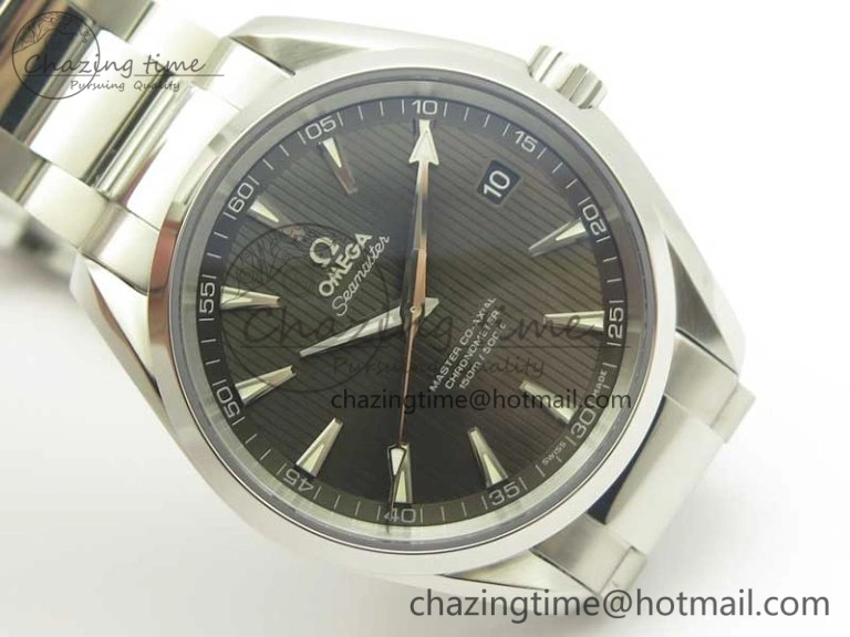 Aqua Terra 150M SS VSF 1:1 Best Edition Gray Textured Dial on SS Bracelet A8500 Super Clone