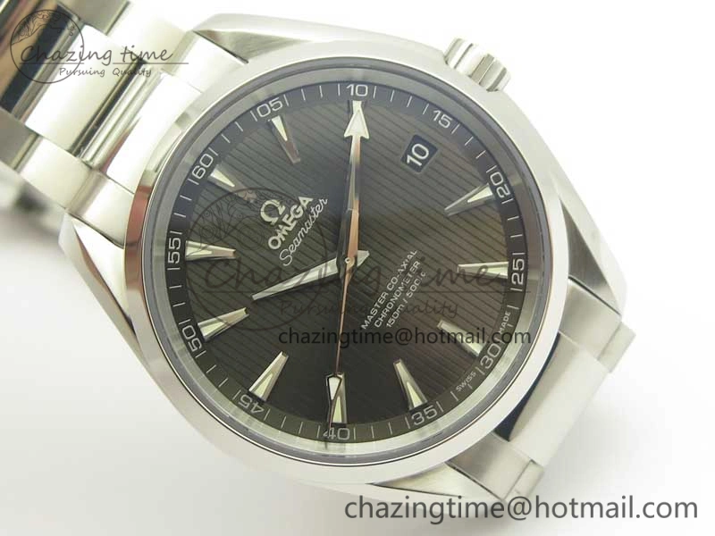 Aqua Terra 150M SS VSF 1:1 Best Edition Gray Textured Dial on SS Bracelet A8500 Super Clone