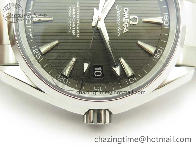 Aqua Terra 150M SS VSF 1:1 Best Edition Gray Textured Dial on SS Bracelet A8500 Super Clone