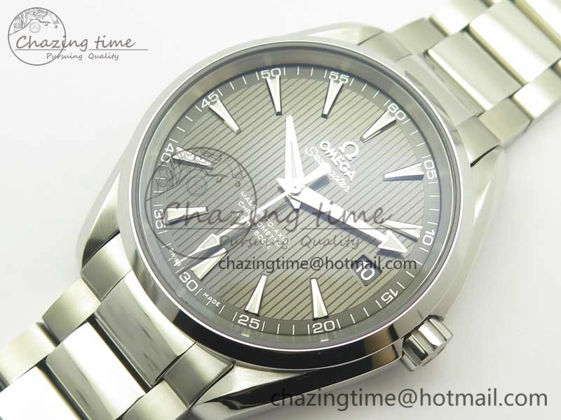 Aqua Terra 150M SS VSF 1:1 Best Edition Gray Textured Dial on SS Bracelet A8500 Super Clone