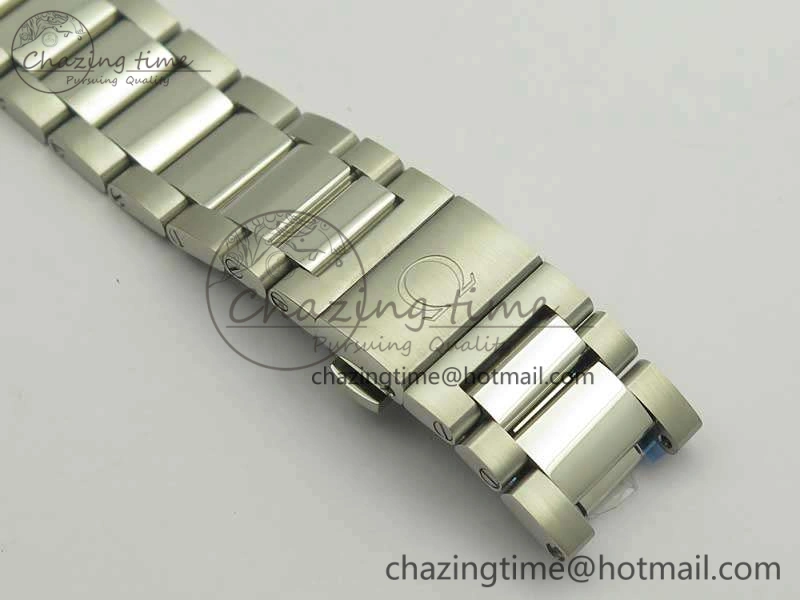 Aqua Terra 150M SS VSF 1:1 Best Edition White Textured Dial Blue Hands On SS Bracelet A8500 Super Clone