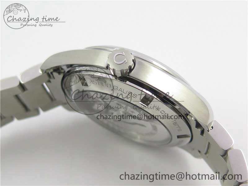 Aqua Terra 150M SS VSF 1:1 Best Edition White Wave Textured Dial on SS Bracelet A8500 Super Clone (2 Straps)