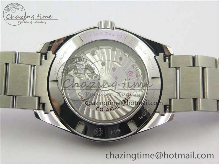 Aqua Terra 150M SS VSF 1:1 Best Edition White Wave Textured Dial on SS Bracelet A8500 Super Clone (2 Straps)