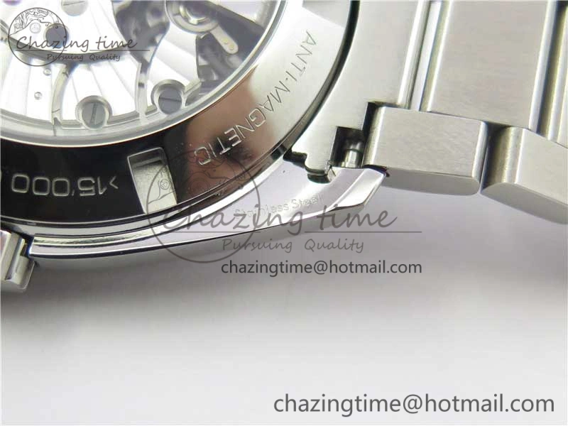 Aqua Terra 150M SS VSF 1:1 Best Edition White Wave Textured Dial on SS Bracelet A8500 Super Clone (2 Straps)