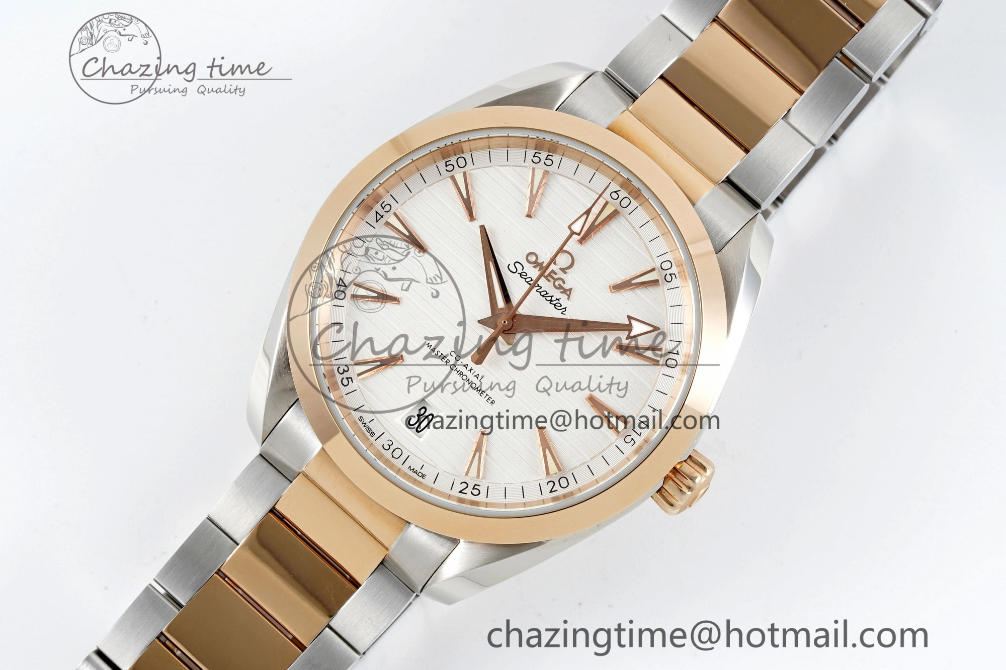 Aqua Terra 150M SS RG JQK 1:1 Best Edition White Dial on SS RG Bracelet A8900
