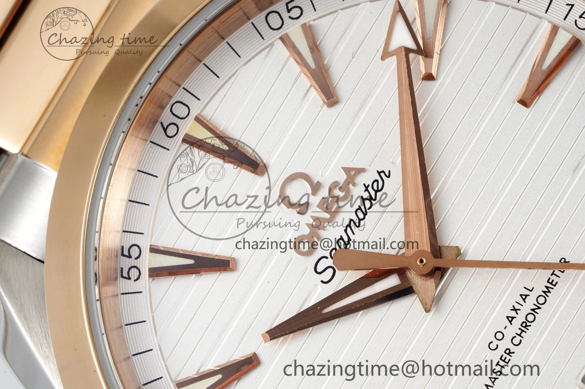 Aqua Terra 150M SS RG JQK 1:1 Best Edition White Dial on SS RG Bracelet A8900
