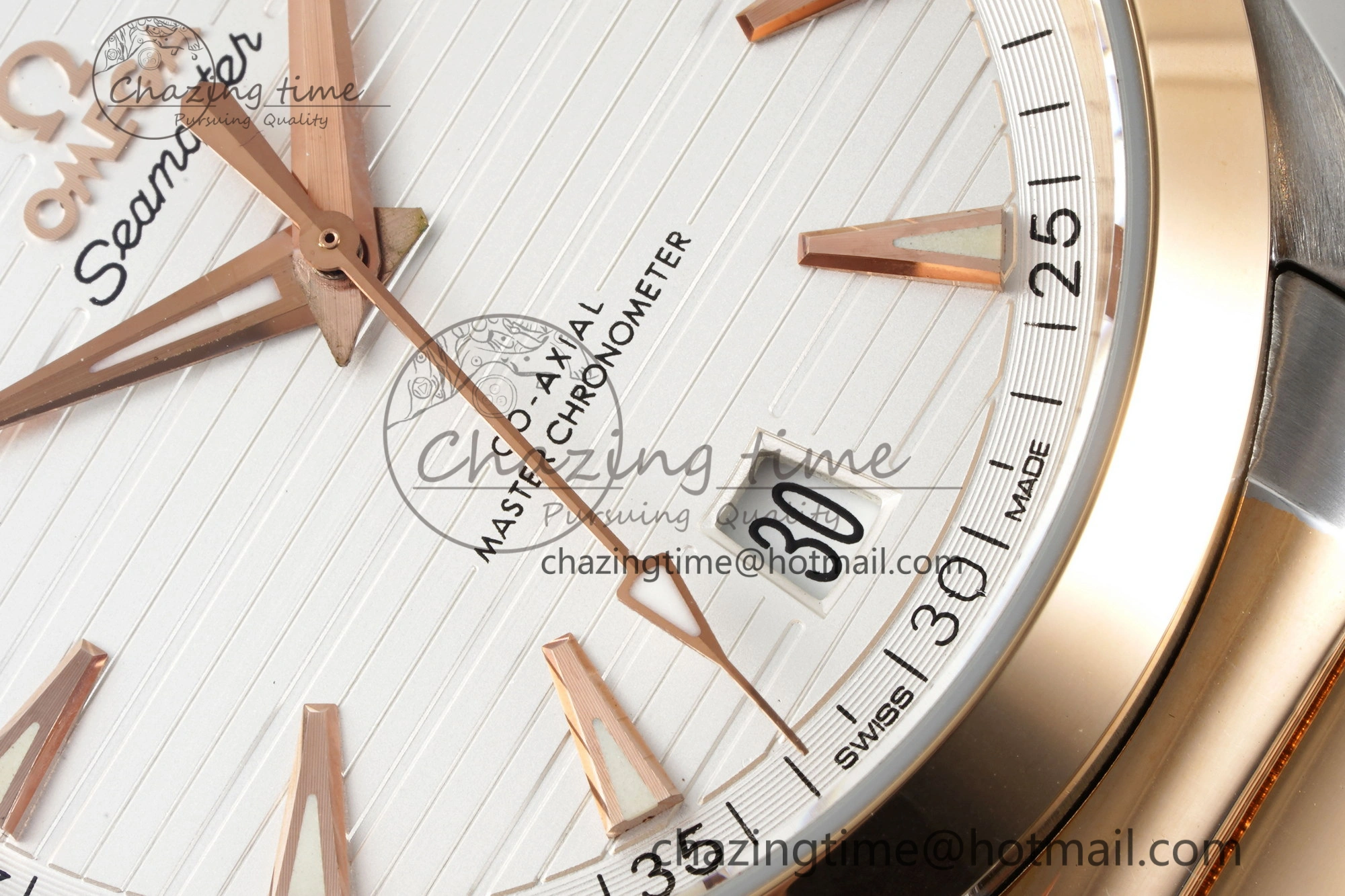 Aqua Terra 150M SS RG JQK 1:1 Best Edition White Dial on SS RG Bracelet A8900