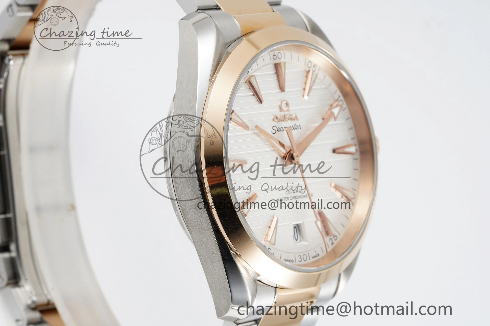 Aqua Terra 150M SS RG JQK 1:1 Best Edition White Dial on SS RG Bracelet A8900