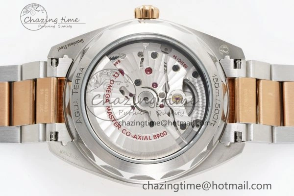 Aqua Terra 150M SS RG JQK 1:1 Best Edition White Dial on SS RG Bracelet A8900
