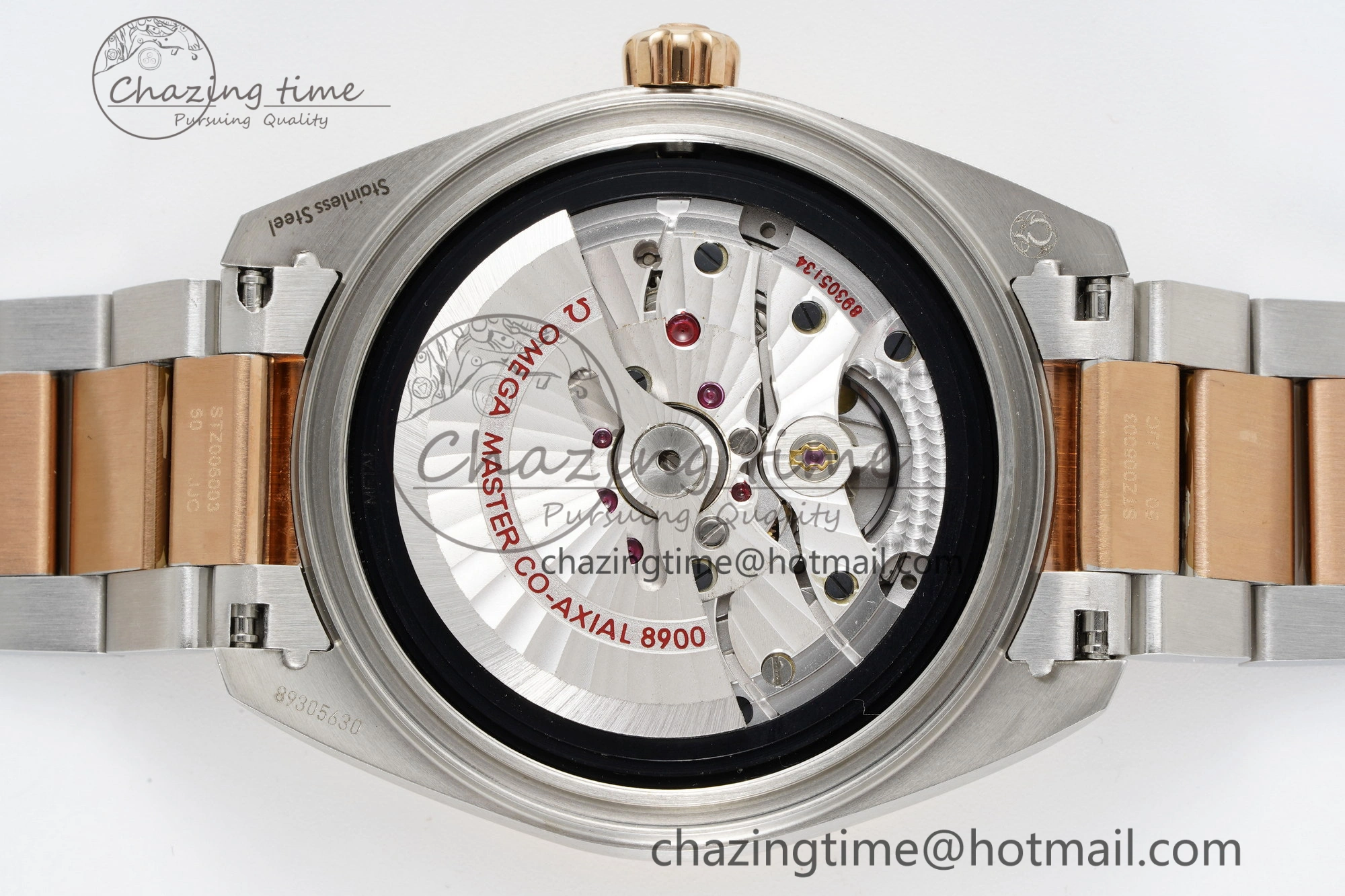Aqua Terra 150M SS RG JQK 1:1 Best Edition White Dial on SS RG Bracelet A8900