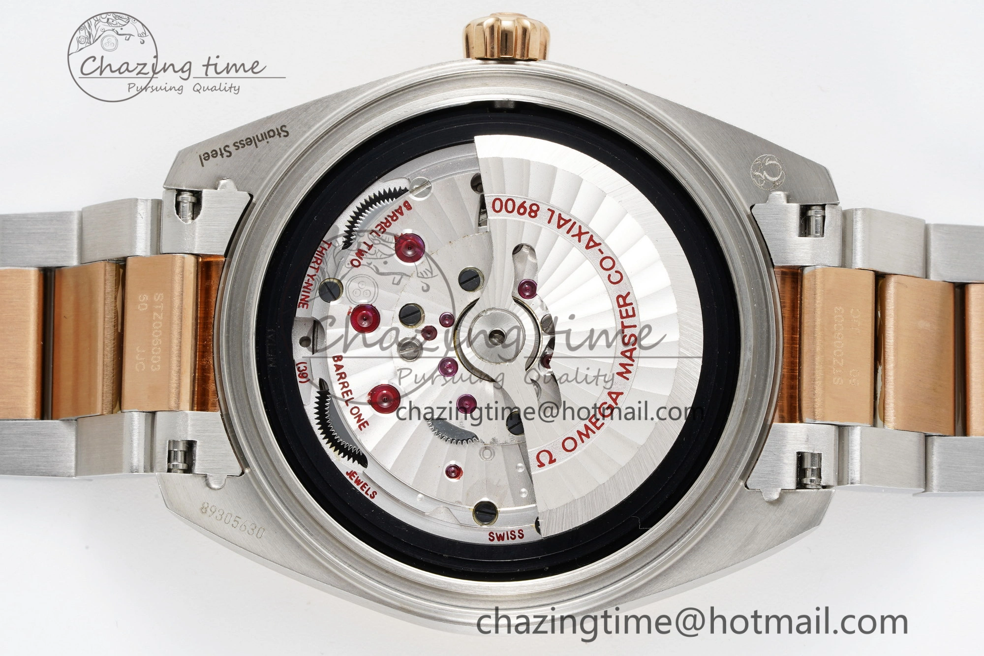 Aqua Terra 150M SS RG JQK 1:1 Best Edition White Dial on SS RG Bracelet A8900