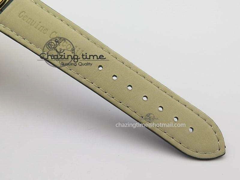 Aqua Terra 150M YG V6F Best Edition YG Textured Dial On Black Leather Strap A8501