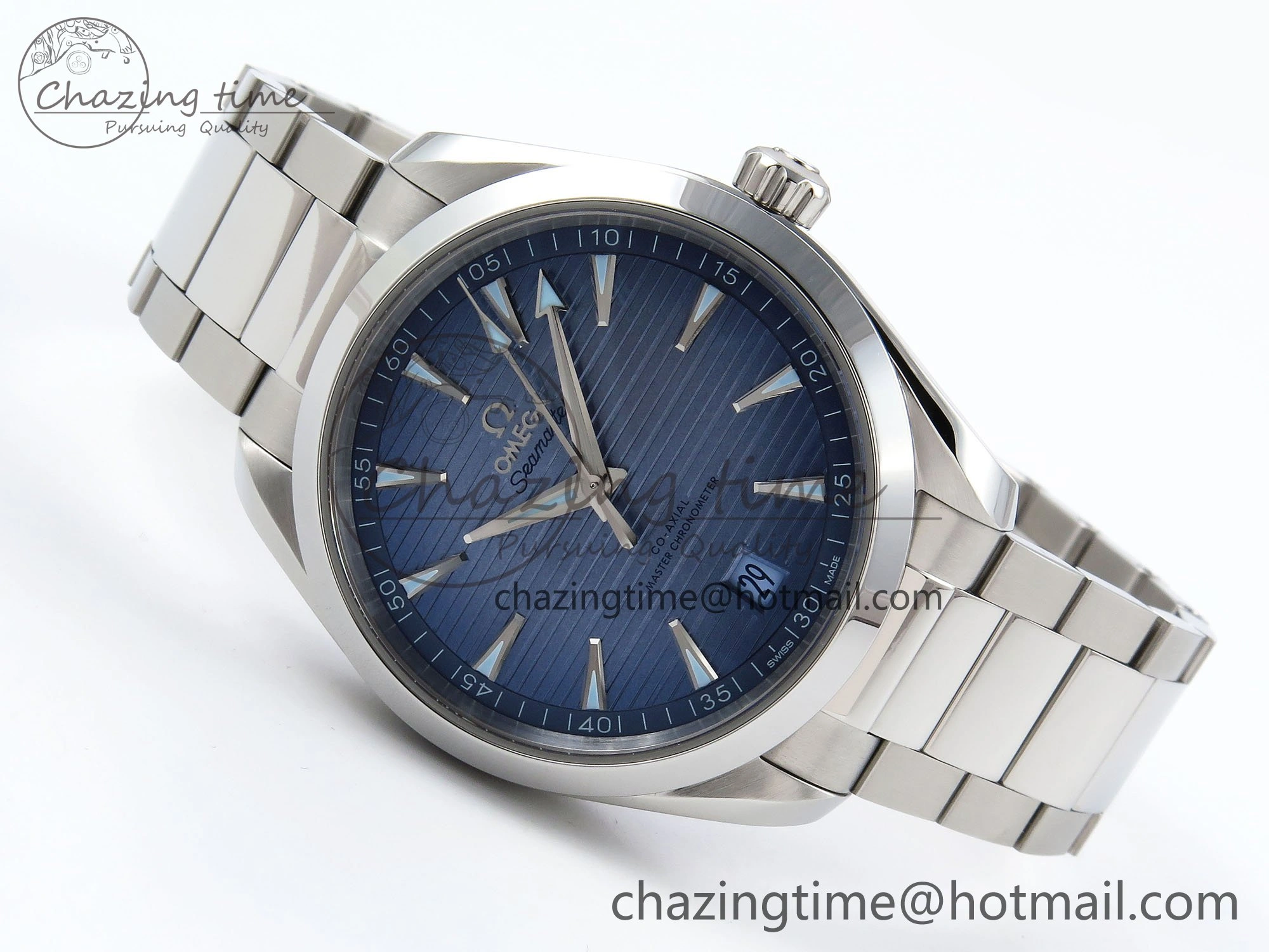 Aqua Terra 41mm VSF 1:1 Best Edition Light Blue Dial on SS Bracelet A8900 Super Clone