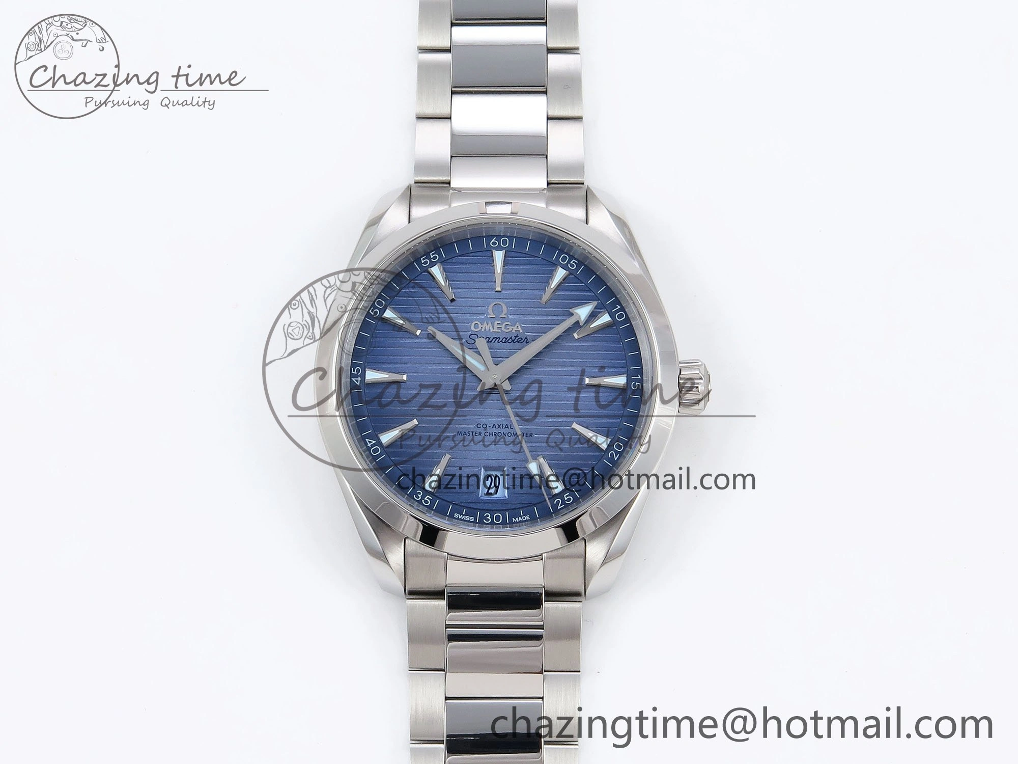 Aqua Terra 41mm VSF 1:1 Best Edition Light Blue Dial on SS Bracelet A8900 Super Clone