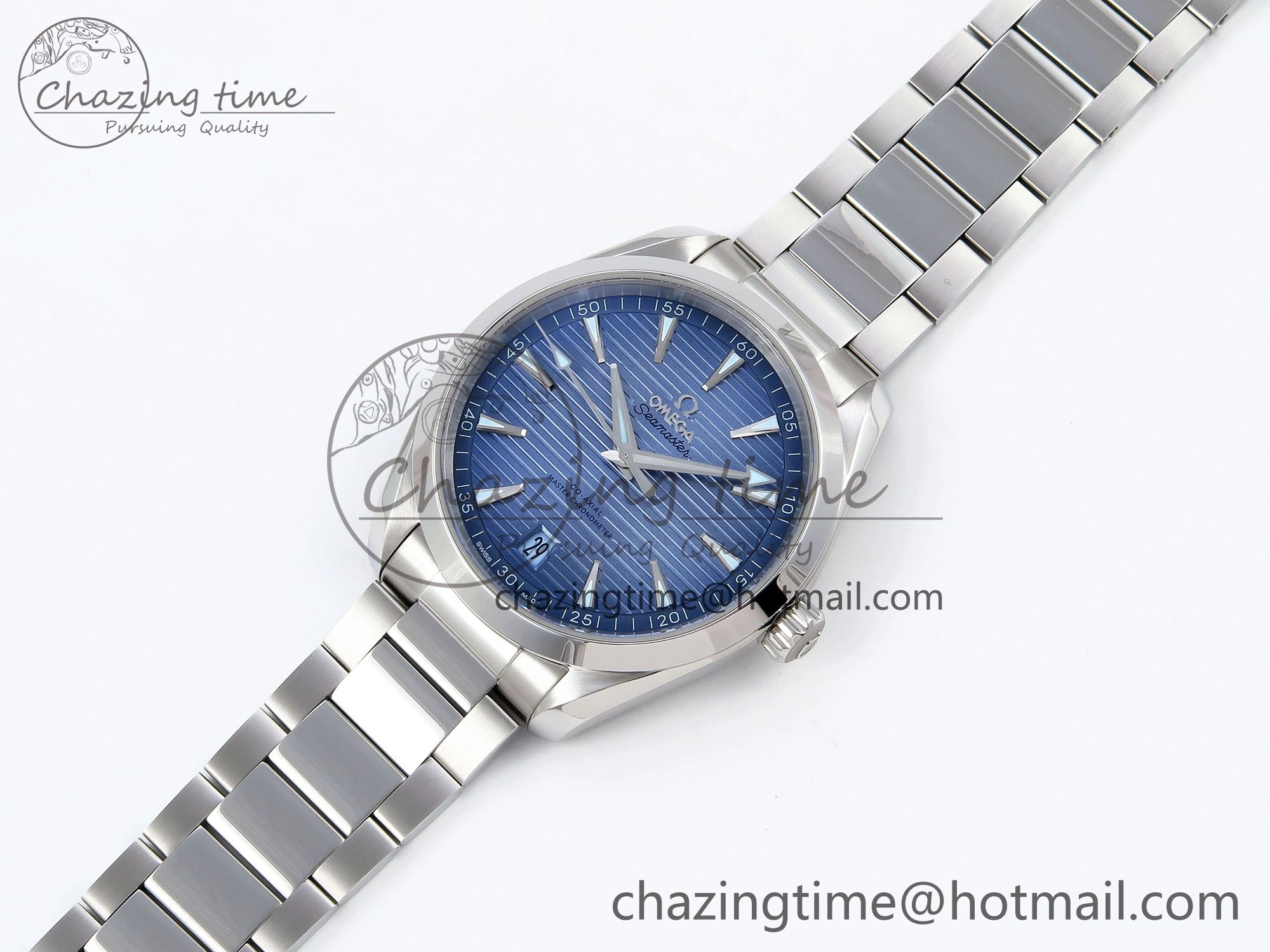 Aqua Terra 41mm VSF 1:1 Best Edition Light Blue Dial on SS Bracelet A8900 Super Clone