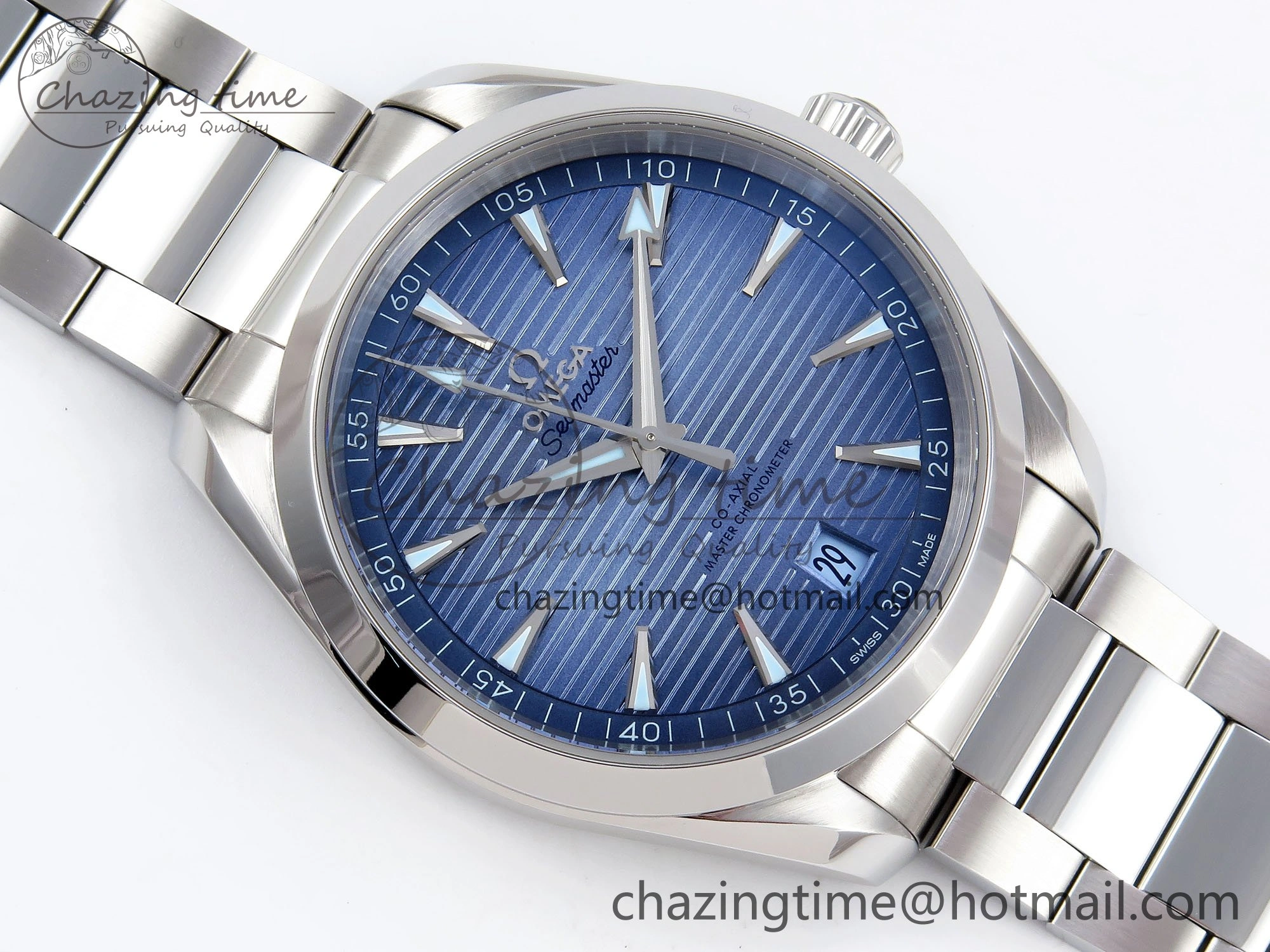 Aqua Terra 41mm VSF 1:1 Best Edition Light Blue Dial on SS Bracelet A8900 Super Clone