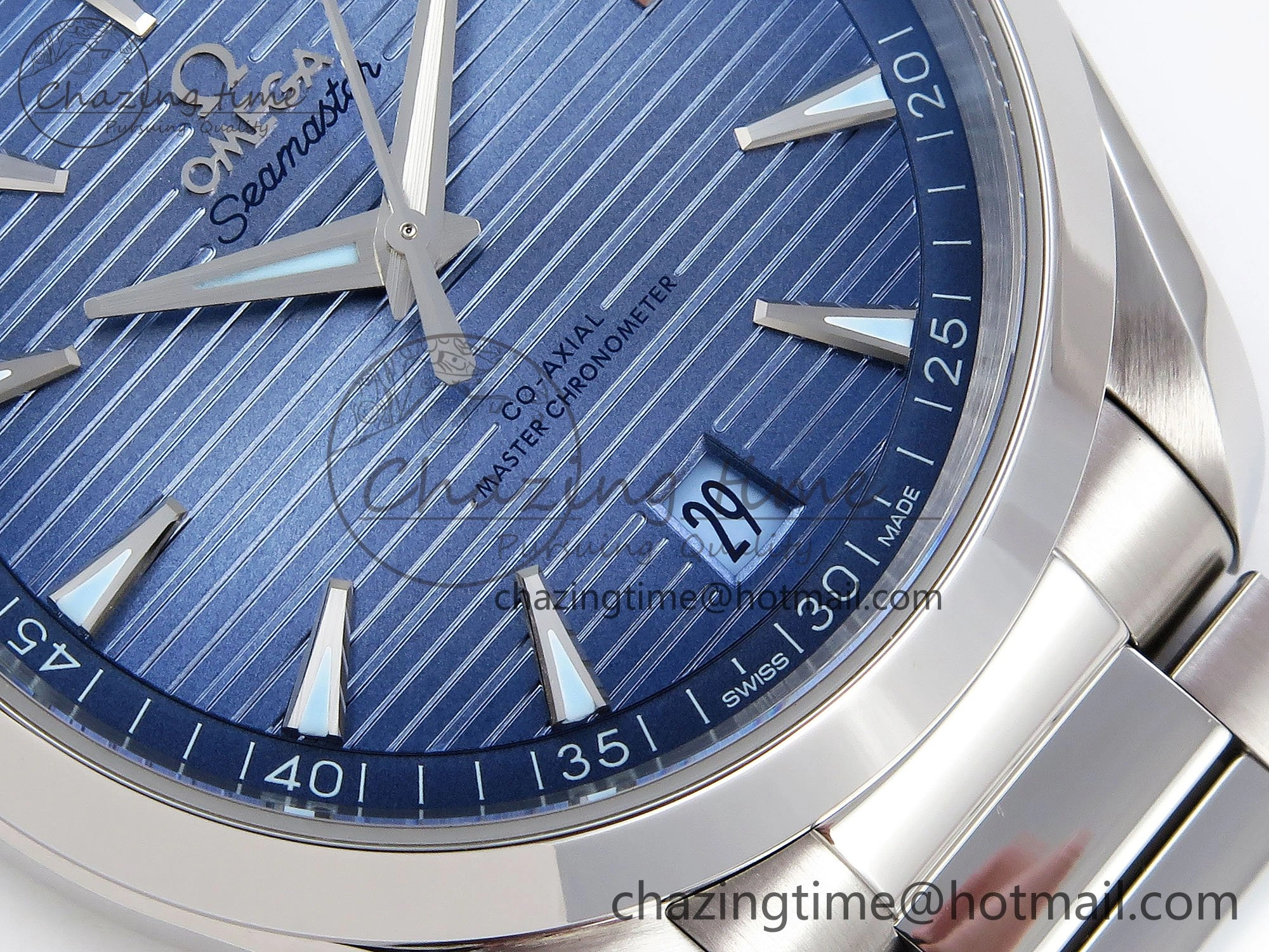 Aqua Terra 41mm VSF 1:1 Best Edition Light Blue Dial on SS Bracelet A8900 Super Clone