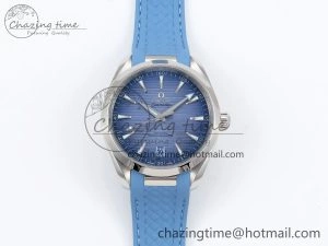 Aqua Terra 41mm VSF 1:1 Best Edition Summer Blue Dial on Blue Rubber Strap A8900 Super Clone