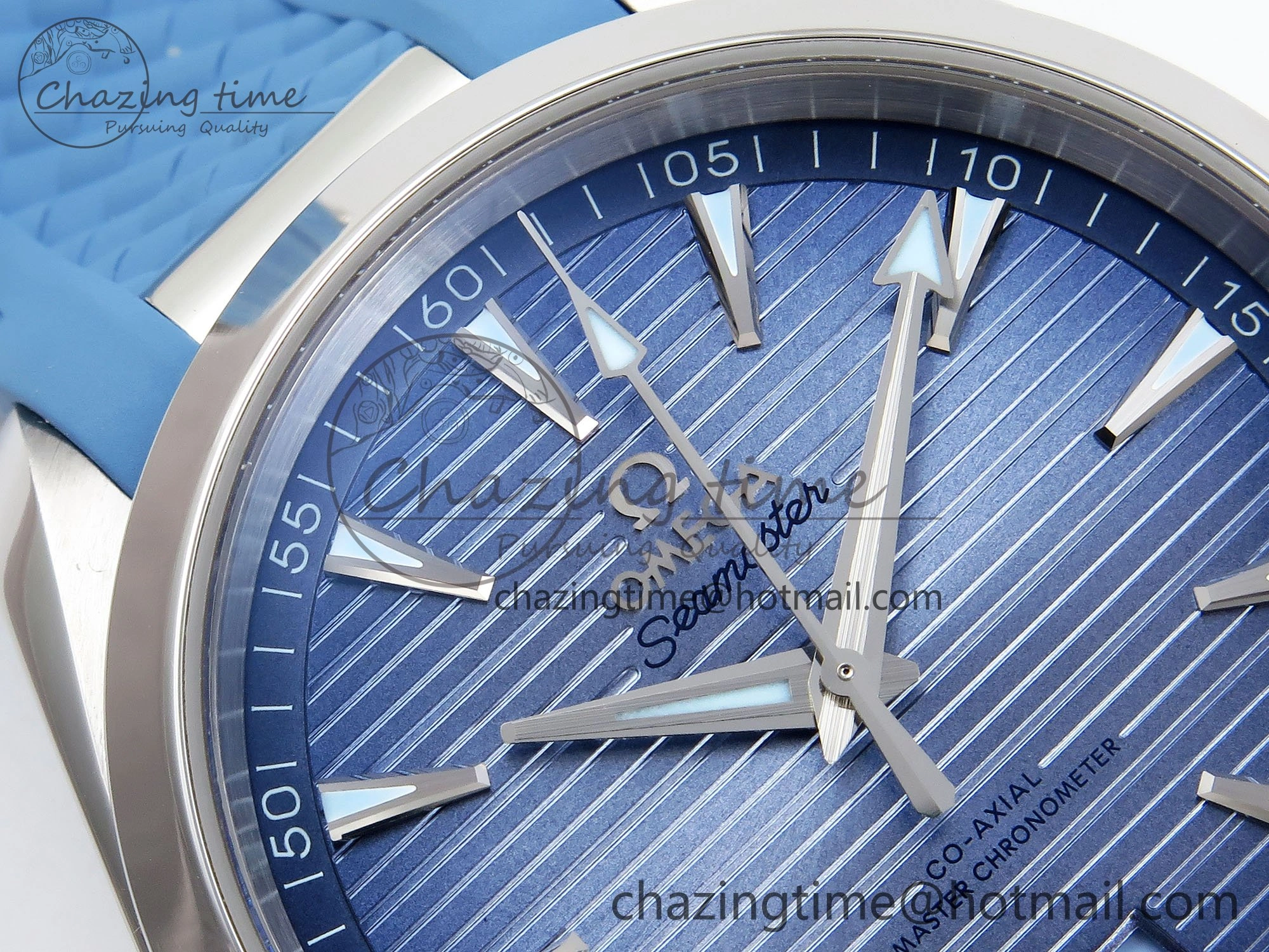 Aqua Terra 41mm VSF 1:1 Best Edition Summer Blue Dial on Blue Rubber Strap A8900 Super Clone