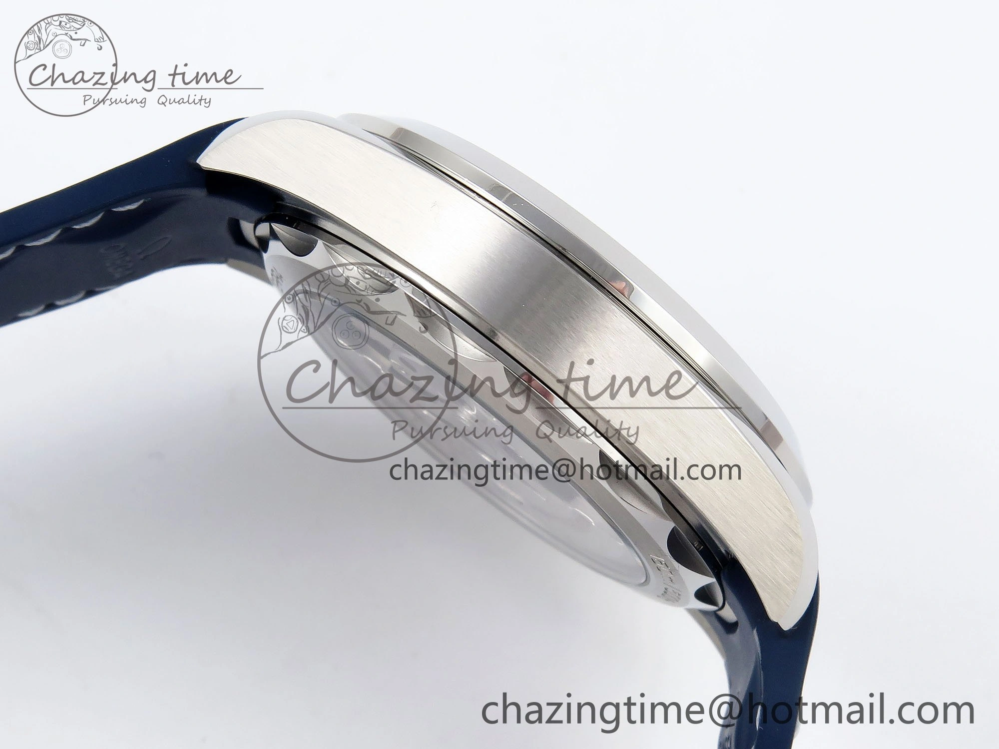 Aqua Terra GMT Worldtimer 43mm VSF 1:1 Best Edition Deep Blue Dial on Blue Rubber Strap A8938 Super Clone