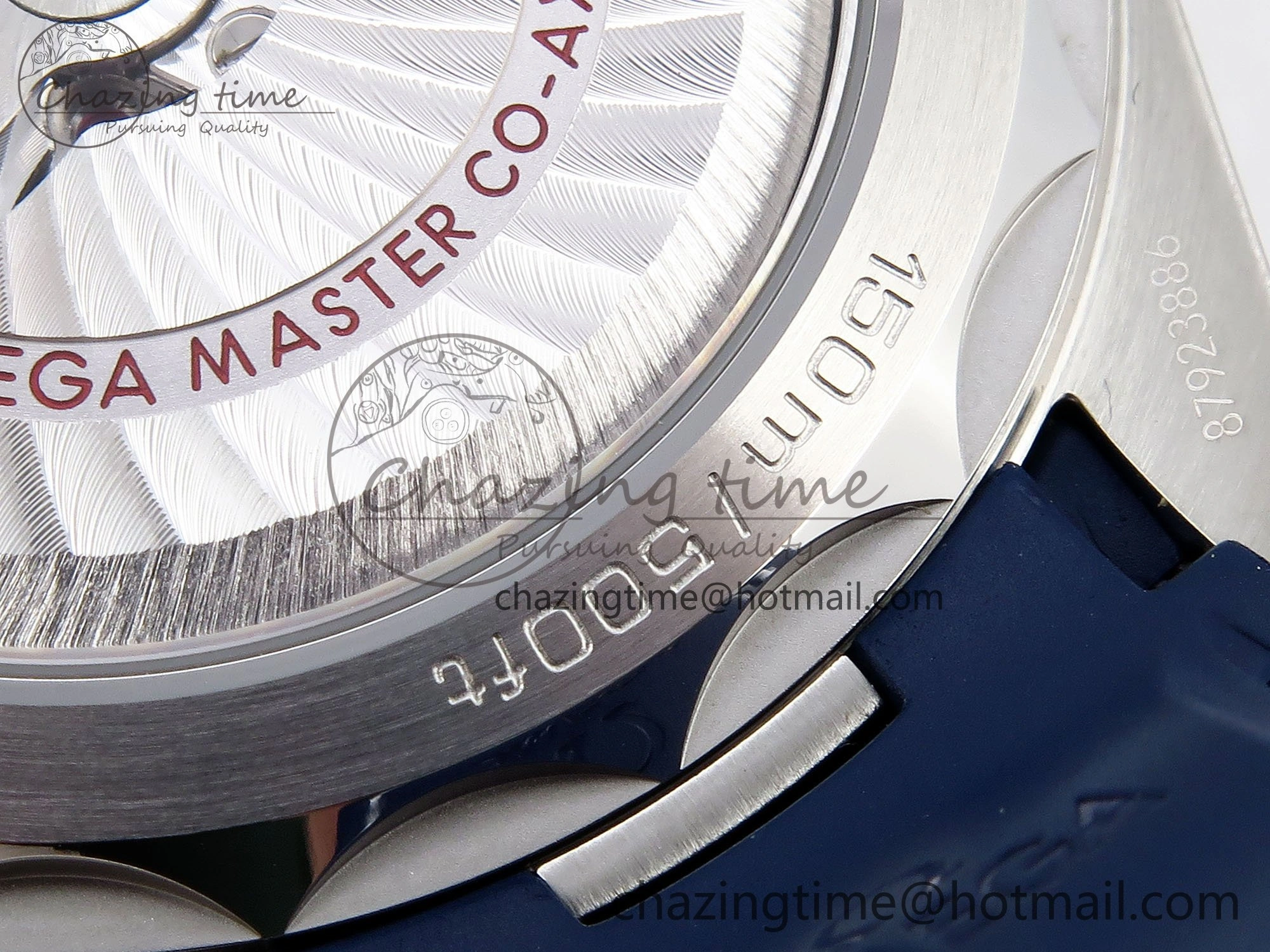 Aqua Terra GMT Worldtimer 43mm VSF 1:1 Best Edition Deep Blue Dial on Blue Rubber Strap A8938 Super Clone