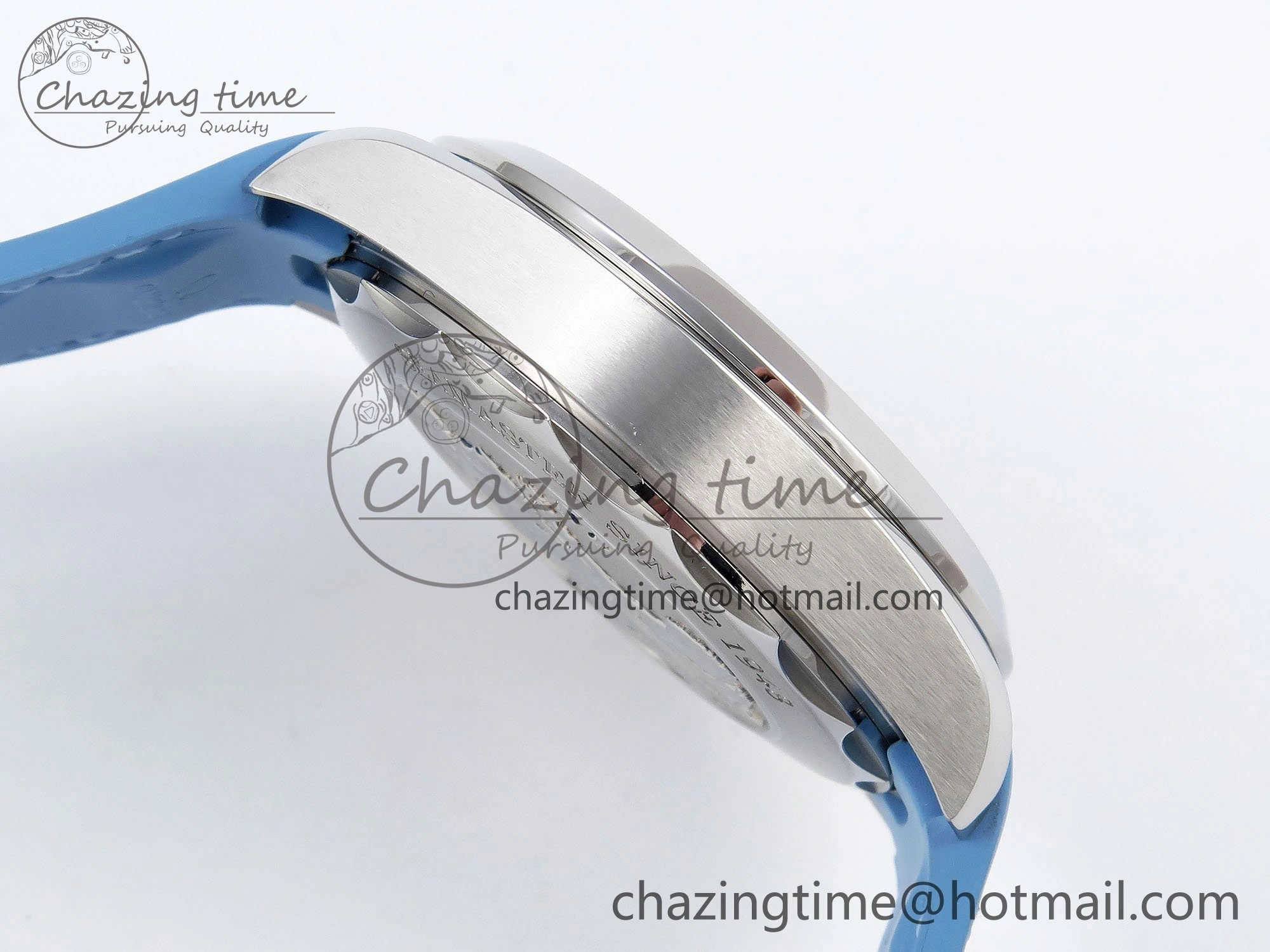 Aqua Terra GMT Worldtimer 43mm VSF 1:1 Best Edition Summer Blue Dial on Blue Rubber Strap A8938 Super Clone