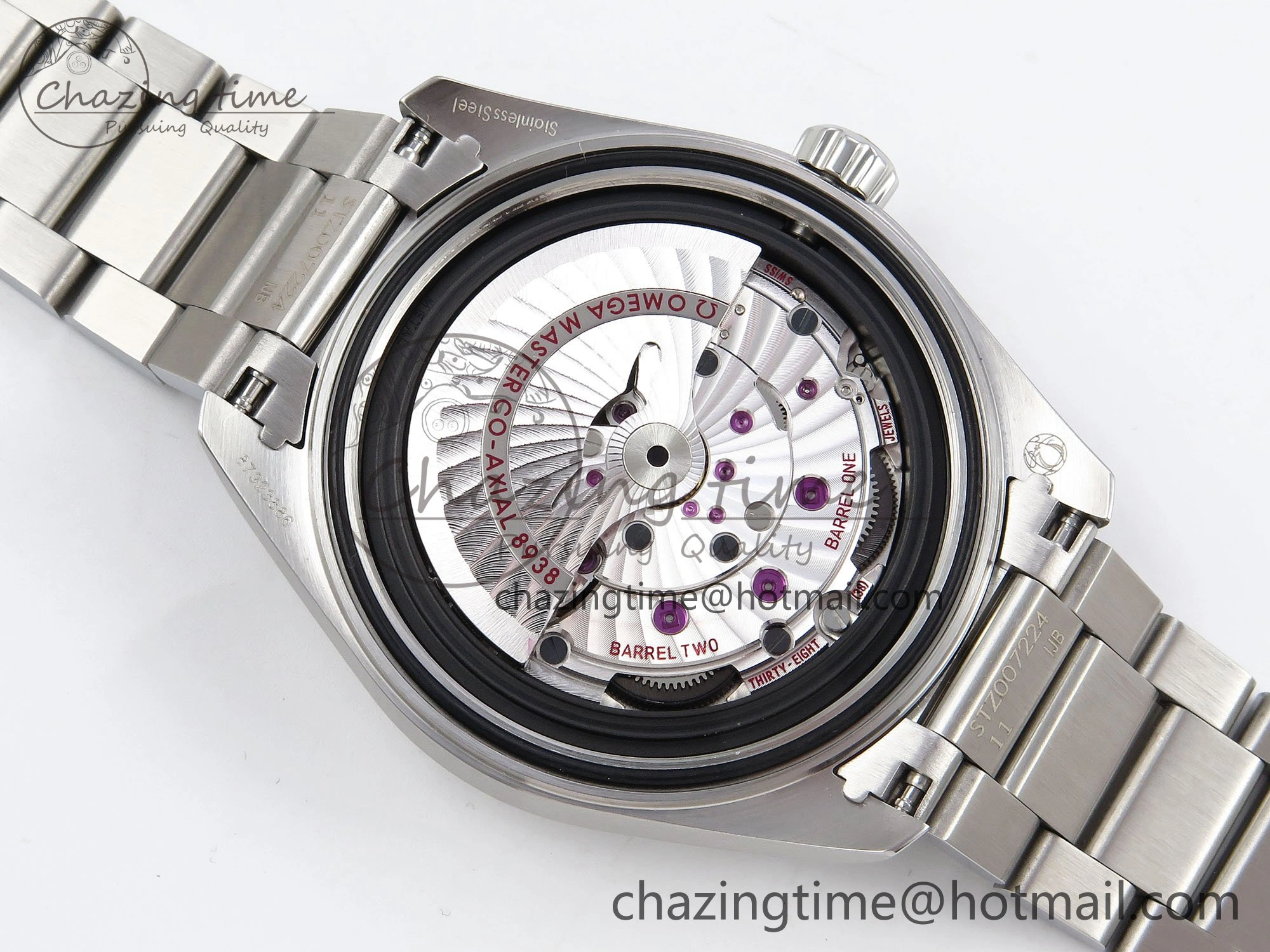 Aqua Terra GMT Worldtimer 43mm VSF 1:1 Best Edition Summer Blue Dial on SS Bracelet A8938 Super Clone