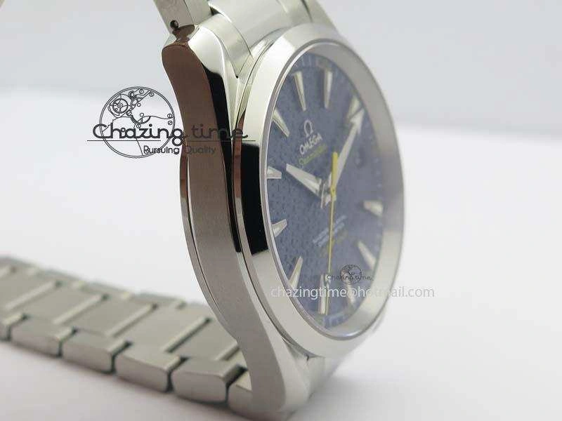 Aqua Terra ‘James Bond’ SS JHF Best Edition Blue Dial On SS Bracelet A8507