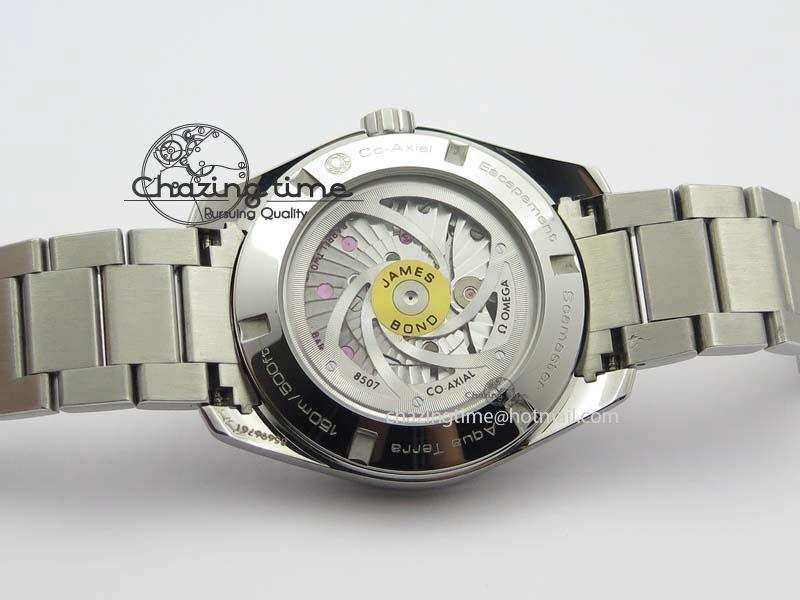 Aqua Terra ‘James Bond’ SS JHF Best Edition Blue Dial On SS Bracelet A8507