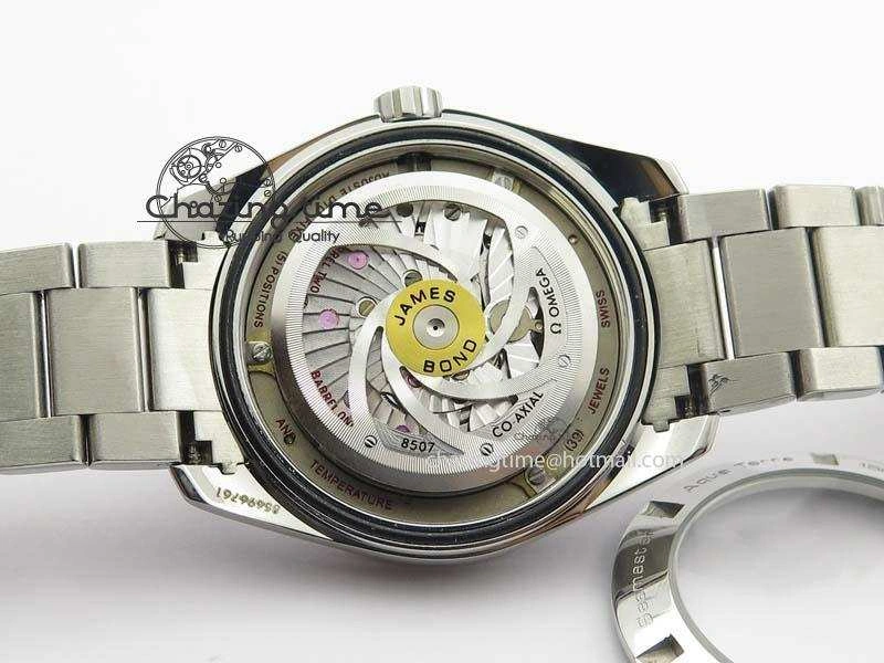Aqua Terra ‘James Bond’ SS JHF Best Edition Blue Dial On SS Bracelet A8507