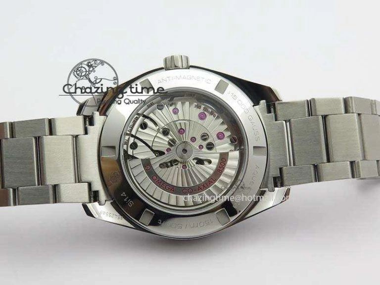 Aqua Terra “James Bond” SS V6F 1:1 Best Edition Blue Textured Dial On SS Bracelet A8500