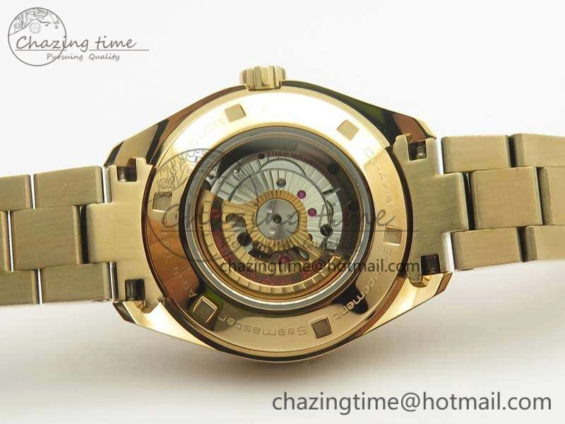 Aqua Terra Ladies 35mm RG V6F Best Edition Brown Dial On RG Bracelet A8520