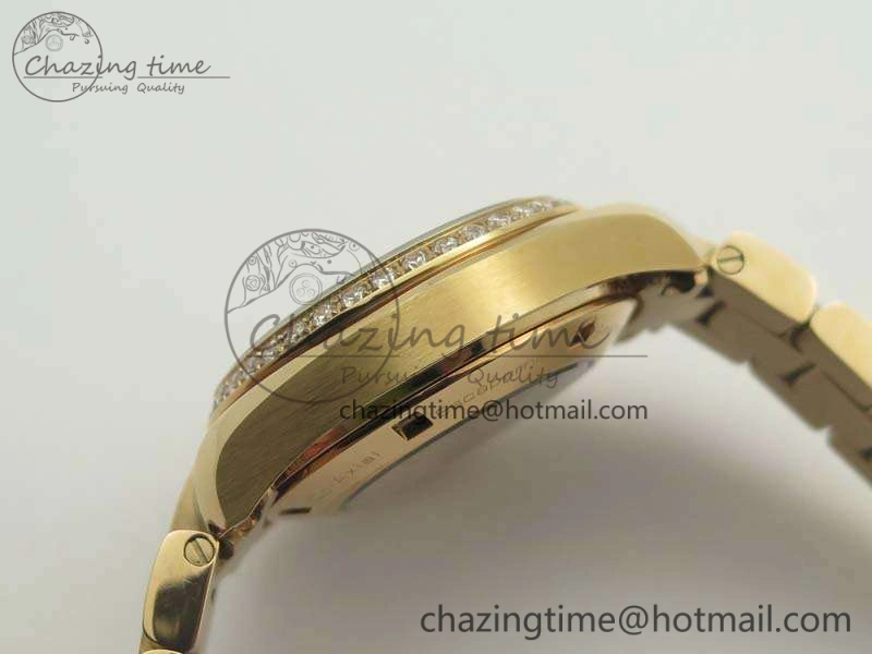 Aqua Terra Ladies 35mm RG V6F Best Edition White MOP Dial Diam On RG Bracelet A8520