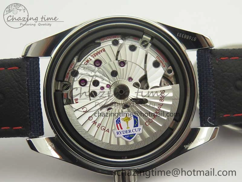 Aqua Terra Master Ryder Cup Edition VSF 1:1 Best Edition White Textured Dial on Blue Nylon Strap A8500 Super Clone