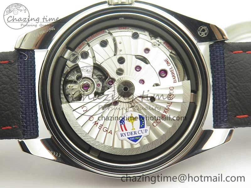 Aqua Terra Master Ryder Cup Edition VSF 1:1 Best Edition White Textured Dial on Blue Nylon Strap A8500 Super Clone
