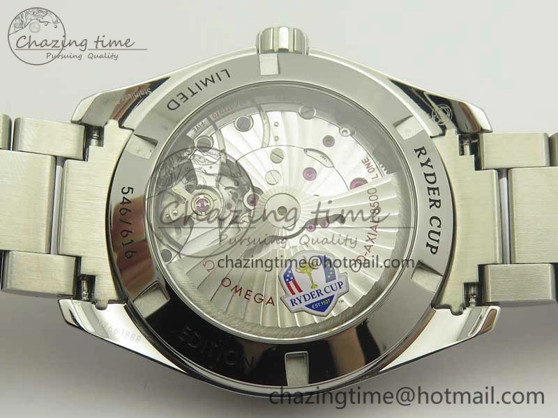 Aqua Terra Master Ryder Cup Edition VSF 1:1 Best Edition White Textured Dial on SS Bracelet A8500 Super Clone