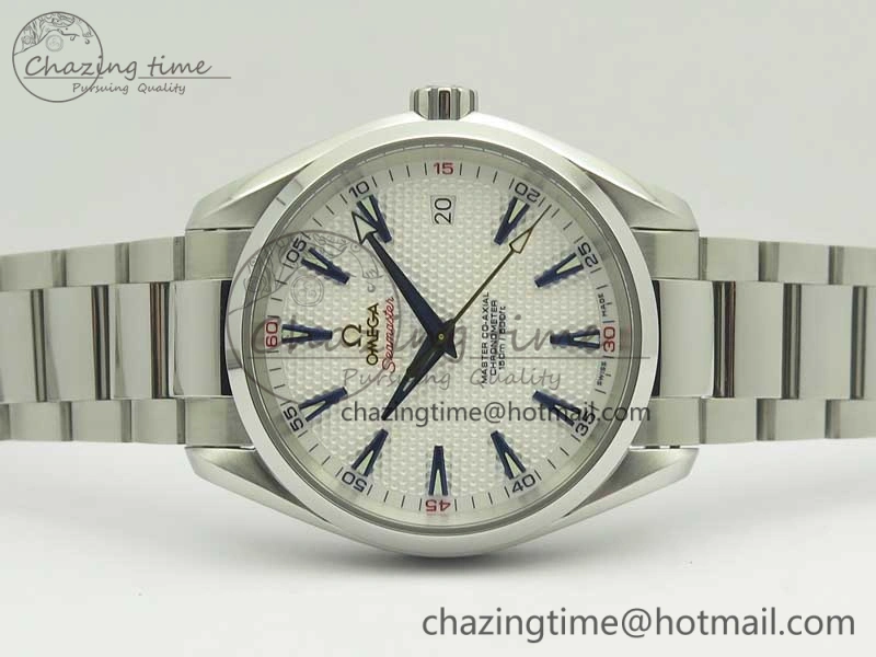 Aqua Terra Master Ryder Cup Edition VSF 1:1 Best Edition White Textured Dial on SS Bracelet A8500 Super Clone