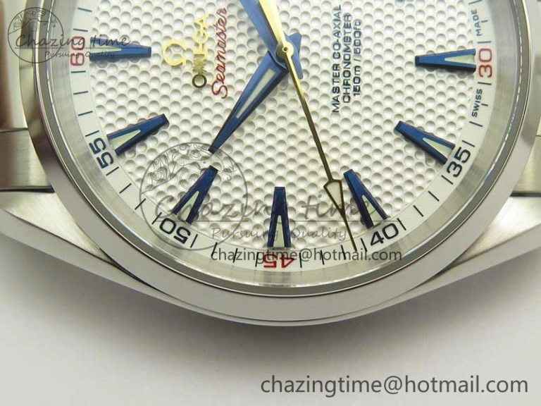 Aqua Terra Master Ryder Cup Edition VSF 1:1 Best Edition White Textured Dial on SS Bracelet A8500 Super Clone