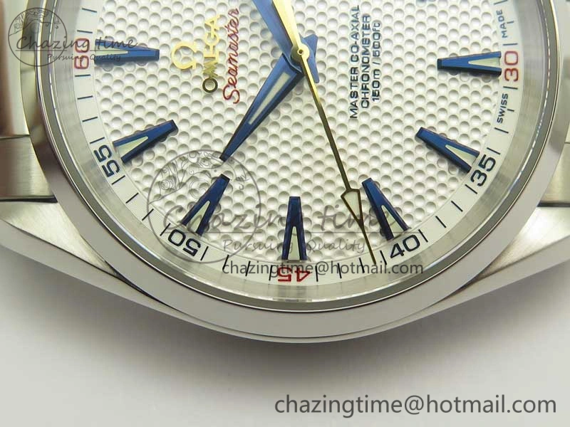 Aqua Terra Master Ryder Cup Edition VSF 1:1 Best Edition White Textured Dial on SS Bracelet A8500 Super Clone