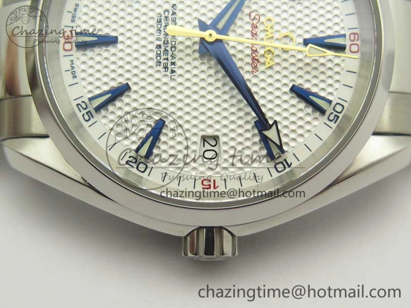 Aqua Terra Master Ryder Cup Edition VSF 1:1 Best Edition White Textured Dial on SS Bracelet A8500 Super Clone