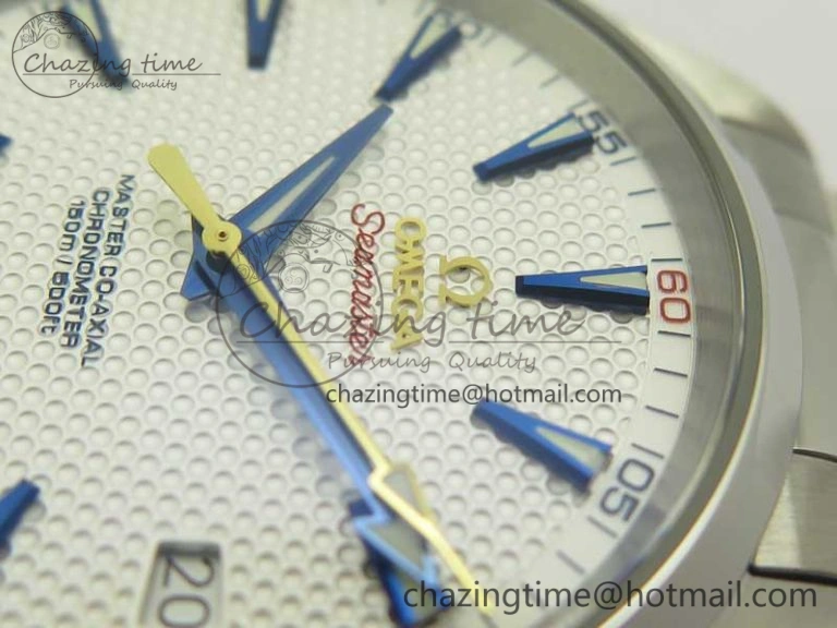 Aqua Terra Master Ryder Cup Edition VSF 1:1 Best Edition White Textured Dial on SS Bracelet A8500 Super Clone