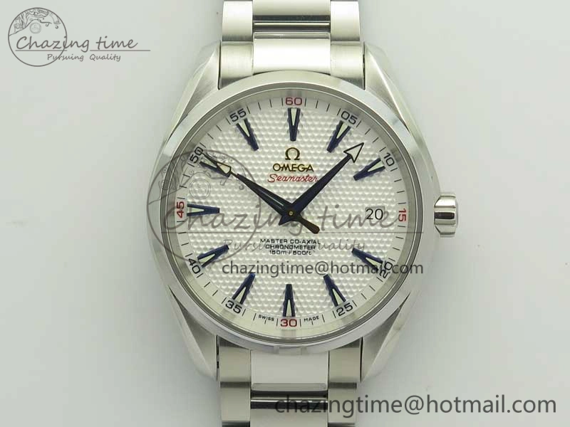 Aqua Terra Master Ryder Cup Edition VSF 1:1 Best Edition White Textured Dial on SS Bracelet A8500 Super Clone