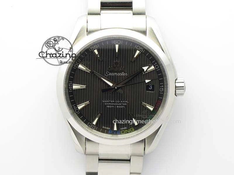 Aqua Terra ‘PyeongChang 2018’ JHF Best Edition Black Dial On SS Bracelet A8500