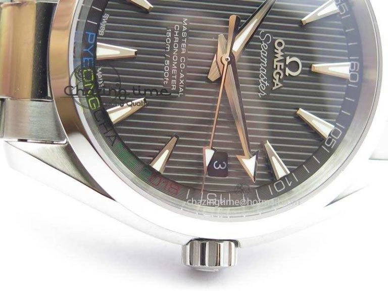 Aqua Terra ‘PyeongChang 2018’ JHF Best Edition Black Dial On SS Bracelet A8500
