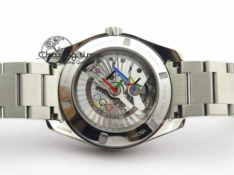 Aqua Terra ‘PyeongChang 2018’ JHF Best Edition Black Dial On SS Bracelet A8500