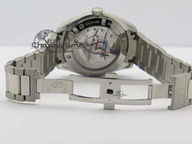 Aqua Terra ‘PyeongChang 2018’ JHF Best Edition Blue Dial On SS Bracelet A8500