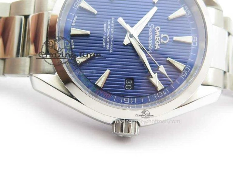Aqua Terra ‘PyeongChang 2018’ JHF Best Edition Blue Dial On SS Bracelet A8500